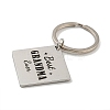 Mother's Day Gift 201 Stainless Steel Word Best Grandma Keychains LS-KEYC-E040-01P-01-2