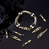 8Pcs 2 Styles Rack Plating Brass Micro Pave Clear Cubic Zirconia Watch Band Clasps ZIRC-ME0001-03-4