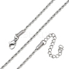 10Pcs 2MM 304 Stainless Steel Rope Chain Necklaces NJEW-G203-08P-4