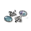 Natural Colorful Fluorite Pendants G-F777-02AS-07-2