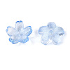 Baking Paint Transparent Glass Bead Caps DGLA-N014-06A-02-2