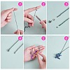 10Pcs 10 Styles Rainbow Color Plated Alloy Bead Cage Pendants FIND-SZ0002-55-2