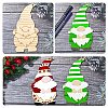 20Pcs 10 Styles Christmas Theme Undyed Wood Big Pendants WOOD-YW0001-25-5