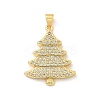 Brass Micro Pave Cubic Zirconia Pendants KK-U044-02G-02-1