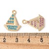 Alloy Rhinestone Pendants PALLOY-E775-05G-3