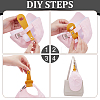 7Pcs 7 Colors PU Leather Hat Clip AJEW-AR0004-86-3