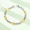 304 Stainless Steel Oval Link
Chain Bracelets for Women Men BJEW-F527-08A-GP-1