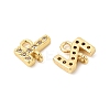 26Pcs 26 Styles Brass Micro Pave Clear Cubic Zirconia Connector Charms KK-H252-01G-2