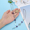 2Pcs Alloy Flower Pendant Decorations HJEW-ME0001-07A-3