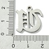Non-Tarnish 201 Stainless Steel Pendants STAS-B055-01P-U-3