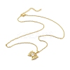 304 Stainless Steel Pendant Necklaces NJEW-U002-25G-02-2
