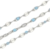 Brass Dapped Chains AJEW-Q153-02P-08-1