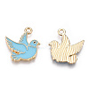 Alloy Enamel Bird Pendants PALLOY-N170-009-NR-2