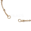 2Pcs 2 Colors 304 Stainless Steel Satellite Chain Bracelet Slider Making AJEW-JB01242-3