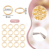 400Pcs Brass Open Jump Rings KK-PH0011-54-4