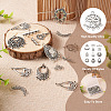  Jewelry 72Pcs 12 Style Tibetan Style Alloy Chandelier Components Links TIBE-PJ0001-01-6