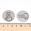 Non-Tarnish 201 Stainless Steel Pendants STAS-T064-38P-29-3