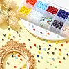 10 Grids 10 Styles Opaque Solid Color Glass Beads Strands EGLA-YW0001-45-6