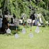 Gorgecraft 5Pcs 5 Style Crystals Chandelier Suncatchers Prisms Chakra Hanging Pendant HJEW-GF0001-31-7