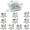 60Pcs 10 Style Tibetan Style Alloy European Beads TIBEB-FS0001-06-2