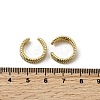 Brass Triple C-Shaped Cuff Earrings EJEW-L261-018G-5