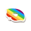 Pride Style Printed Acrylic Rainbow Pendants SACR-B005-01B-2