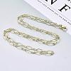 Brass Cable Chains Necklace Making MAK-S072-16B-14KC-4