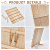 5-Tier Rectangle Wooden Earring Display Card Stands EDIS-WH0032-19-4