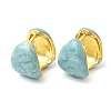 Brass Enamel Hoop Earrings EJEW-P333-06G-6
