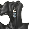 Natural Paua Shell Dangle Earrings EJEW-JE07306-2