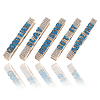 30Pcs 5 Styles Cheerleading Rhinestone Spirit Clips AJEW-SP0002-58A-6