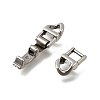304 Stainless Steel Fold Over Clasps STAS-M119-05P-04-2