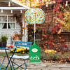 Japanese Glass Polka Dot Half Round Wind Chimes HJEW-WH0069-22B-1