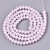 Electroplate Glass Beads Strands X-EGLA-A034-J4mm-A03-2