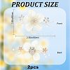 Detachable Cloth Flower Shoe Decoration AJEW-WH0326-76A-2