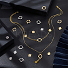 80Pcs 8 Styles 201 Stainless Steel Connector Charms STAS-UN0041-01-2
