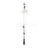 Natural Amethyst Pointed Dowsing Pendulums PALLOY-JF02009-03-1