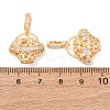 Brass Micro Pave Cubic Zirconia Peg Bails KK-A279-10G-3