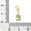 Brass Enamel Pendants KK-Z147-11G-3