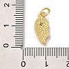 Rack Plating Brass Micro Pave Cubic Zirconia Pendants KK-I720-71G-01B-3