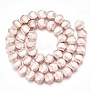 Electroplate Non-magnetic Synthetic Hematite Beads Strands G-T061-181RG-2