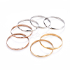 Fashion 201 Stainless Steel Bangle Sets BJEW-L664-024A-M-1-2