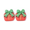 Christmas Theme Opaque Resin Cabochons RESI-F042-01C-2