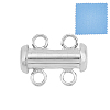 1Pc 925 Sterling Silver Slide Lock Clasps STER-GO0001-72A-1