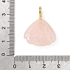 Natural Rose Quartz Carved Pendants X-G-C282-05H-3