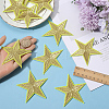 12Pcs Star Shape Cloth Embroidery Applqiues PATC-GF0001-33B-3