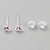 Resin Stud Earring Finding RESI-WH20001-08E-1