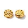 Rack Plating Hollow Brass Cubic Zirconia Beads KK-K381-21D-MG-2