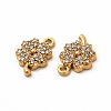 Ion Plating(IP) 316 Surgical Stainless Steel with Crystal Rhinestone Charms STAS-G305-07G-2