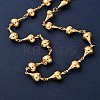 304 Stainless Steel Teardrop Link Chain Necklaces for Women NJEW-G178-06G-2